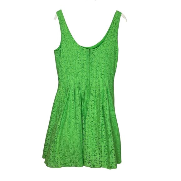Lilly Pulitzer Dress Posey Daisy Lane 6 Green Lace Fit & Flare Sleeveless Party - Picture 8 of 13